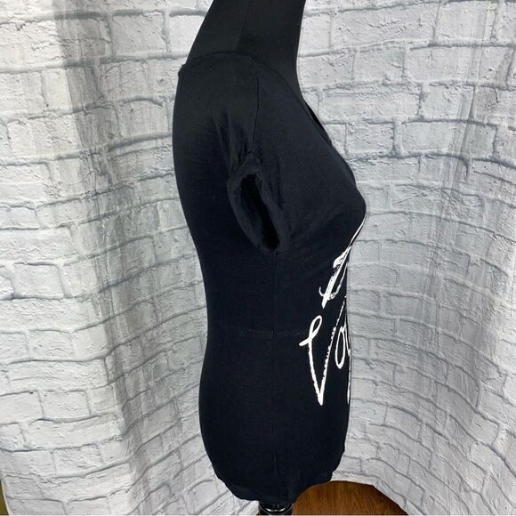 Apt 9 crewneck print shirt black women size XS - Picture 5 of 9